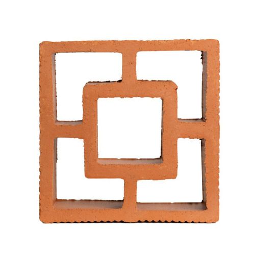Elemento Vazado Cerâmico Reto Quadrado 07x18x18cm Colibri