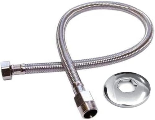 Engate Flexível Metálico Macho Fêmea 40cm 1/2" Emmeti