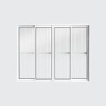 Janela-de-Correr-4-Folhas-com-Grade-Aluminio-Branco-100x120cm
