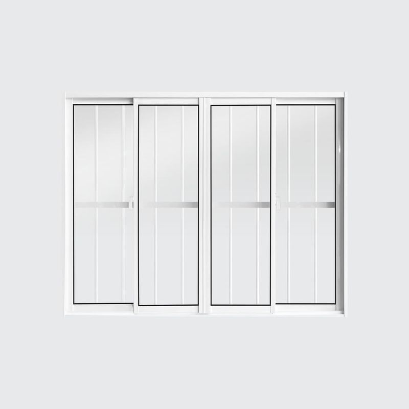 Janela-de-Correr-4-Folhas-com-Grade-Aluminio-Branco-100x120cm