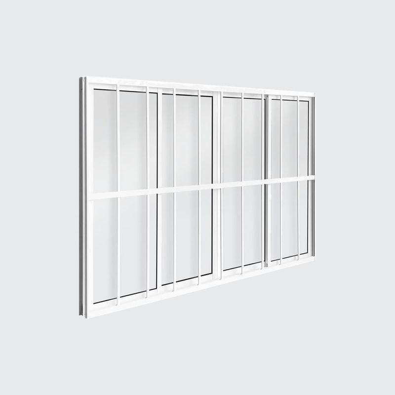 Janela-de-Correr-4-Folhas-com-Grade-Aluminio-Branco-100x120cm