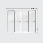 Janela-de-Correr-4-Folhas-com-Grade-Aluminio-Branco-100x120cm