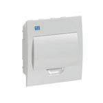 Quadro-PVC-Disjuntor-Embutir-sem-Barramento-para-8-Disjuntores-Branco