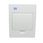 Quadro-PVC-Disjuntor-Embutir-sem-Barramento-para-8-Disjuntores-Branco