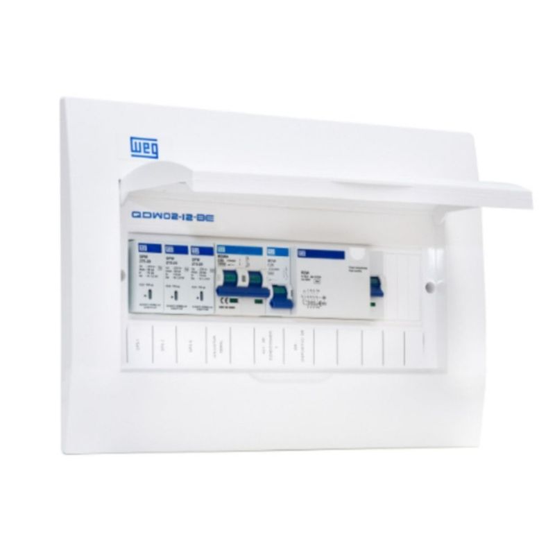 Quadro-PVC-Disjuntor-Embutir-sem-Barramento-para-12-Disjuntores-Branco