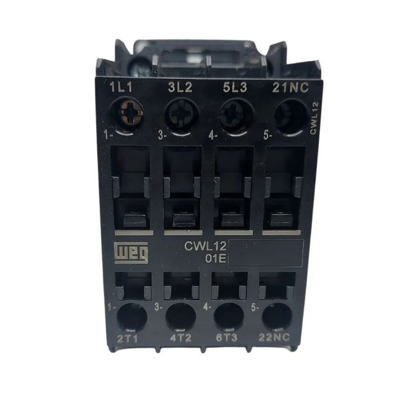 Contator-Tripolar-CWL-1NF-12A-Bobina-220V-Weg