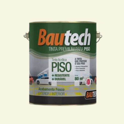 Tinta Premium Acrílica Fosco Piso Branco 3,6L Bautech