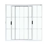 Janela-de-Correr-2-Folhas-com-Grade-Aluminio-Branco-100x100cm