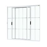 Janela-de-Correr-2-Folhas-com-Grade-Aluminio-Branco-100x100cm