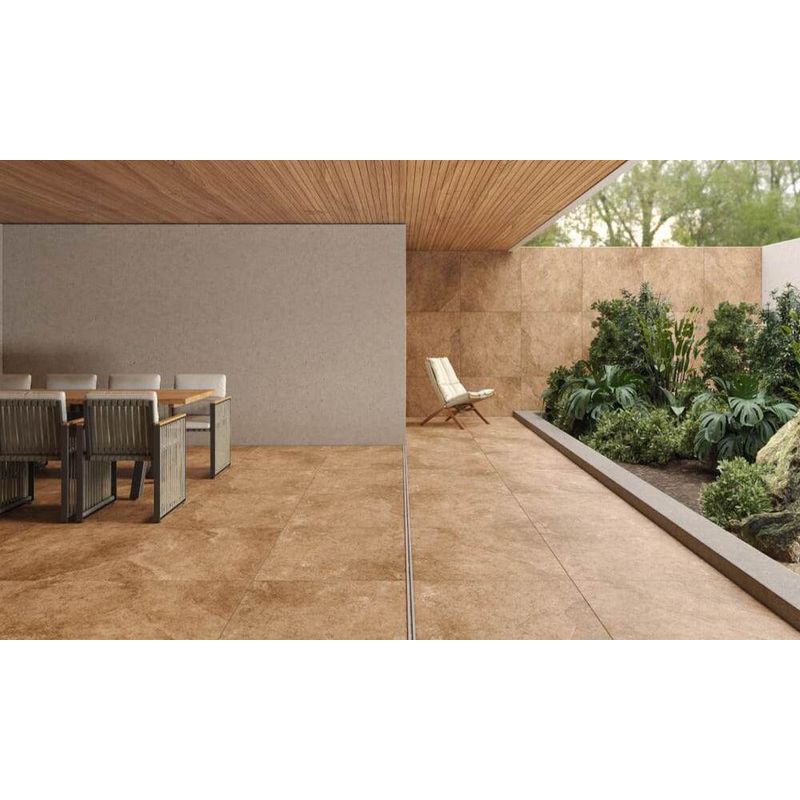 Porcelanato-Porfido-Retificado-Granilhado-Bege-72x72-155m2