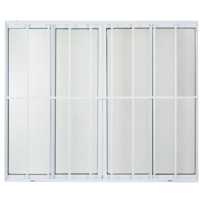 Janela-de-Correr-4-Folhas-com-Grade-Aluminio-Branco-100x120cm