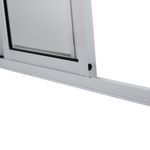 Porta-de-Correr-4-Folhas-Vidro-Liso-Aluminio-Branco-210x150cm