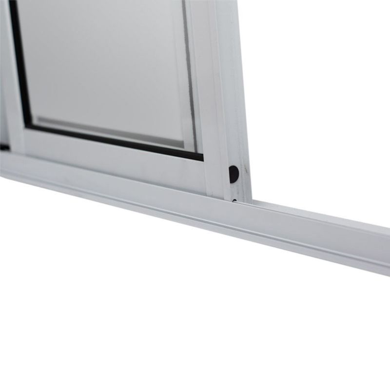 Porta-de-Correr-4-Folhas-Vidro-Liso-Aluminio-Branco-210x150cm