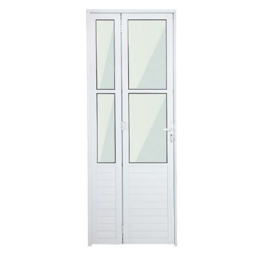 Porta Camarão Lambril Vidro Boreal Alumínio Branco Direito 210x80cm