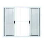 Janela-de-Correr-4-Folhas-com-Grade-Aluminio-Branco-120x150cm
