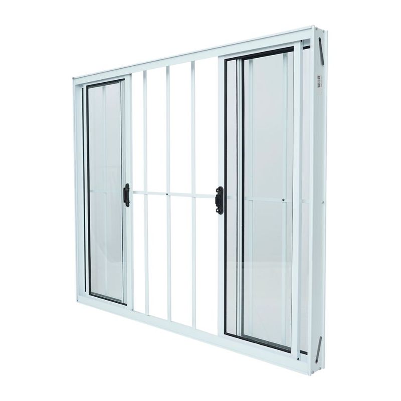 Janela-de-Correr-4-Folhas-com-Grade-Aluminio-Branco-120x150cm