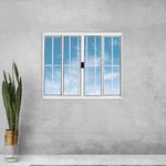Janela-de-Correr-4-Folhas-com-Grade-Aluminio-Branco-120x150cm