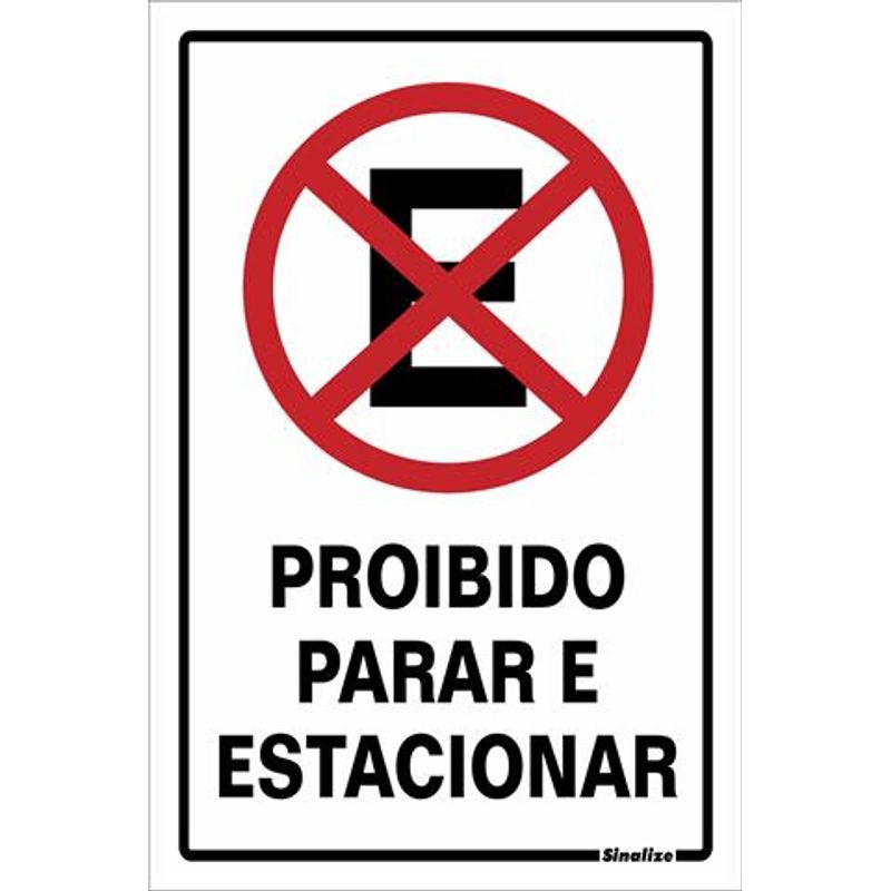 Placa-Proibido-Estacionar-20x30cm-em-Poliestireno