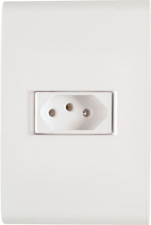 Conjunto Tomada 2P+T 10A/250V 4x2 Branco Liz