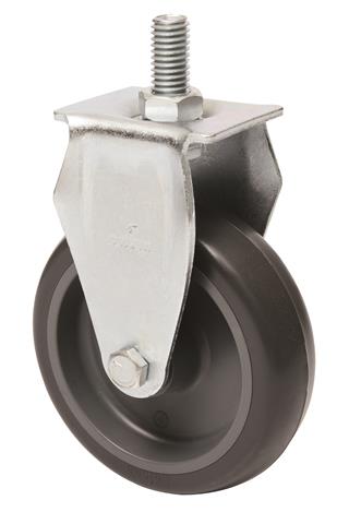 Rodízio Fixo Espiga 4" de Resina Termoplástica