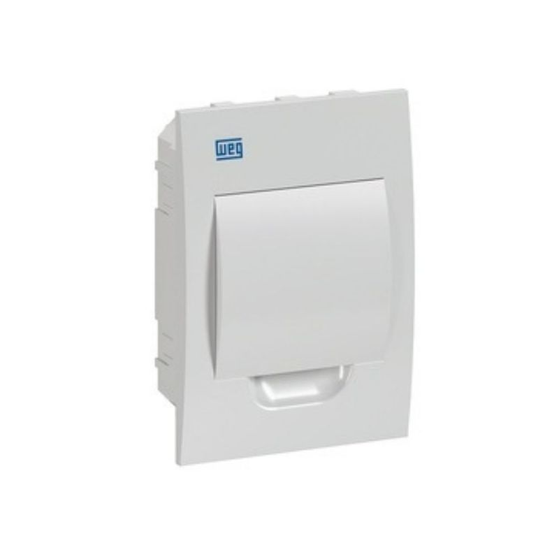 Quadro-PVC-Disjuntor-Embutir-sem-Barramento-para-6-Disjuntores-Branco