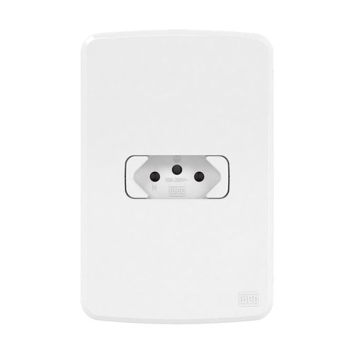 Conjunto Tomada 2P+T 10A/250V 4x2 Branco Composé