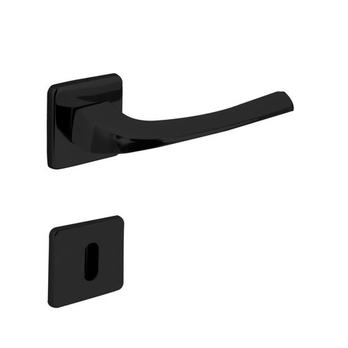 Fechadura Interna Roseta Quadrada Kiko 4080587 40mm Zamac Epoxi Preta