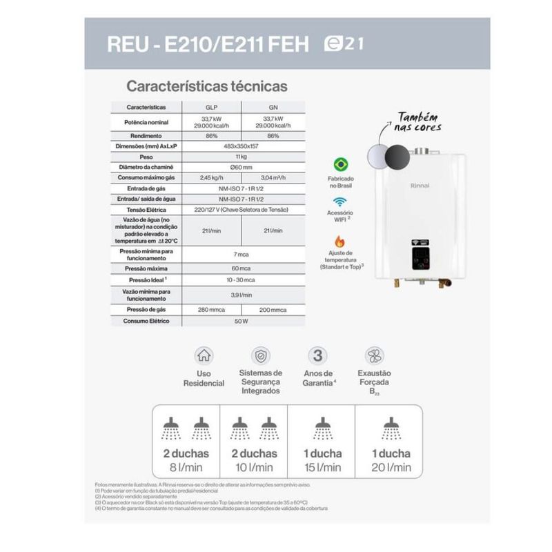 Aquecedor-de-Agua-a-Gas-GN-21L-E21-Preto-Digital-Bivolt-Rinnai
