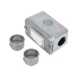 Kit-Condulete-Multiplo-X-3-4--Interruptor-2-Conectores-e-3-Tampoes