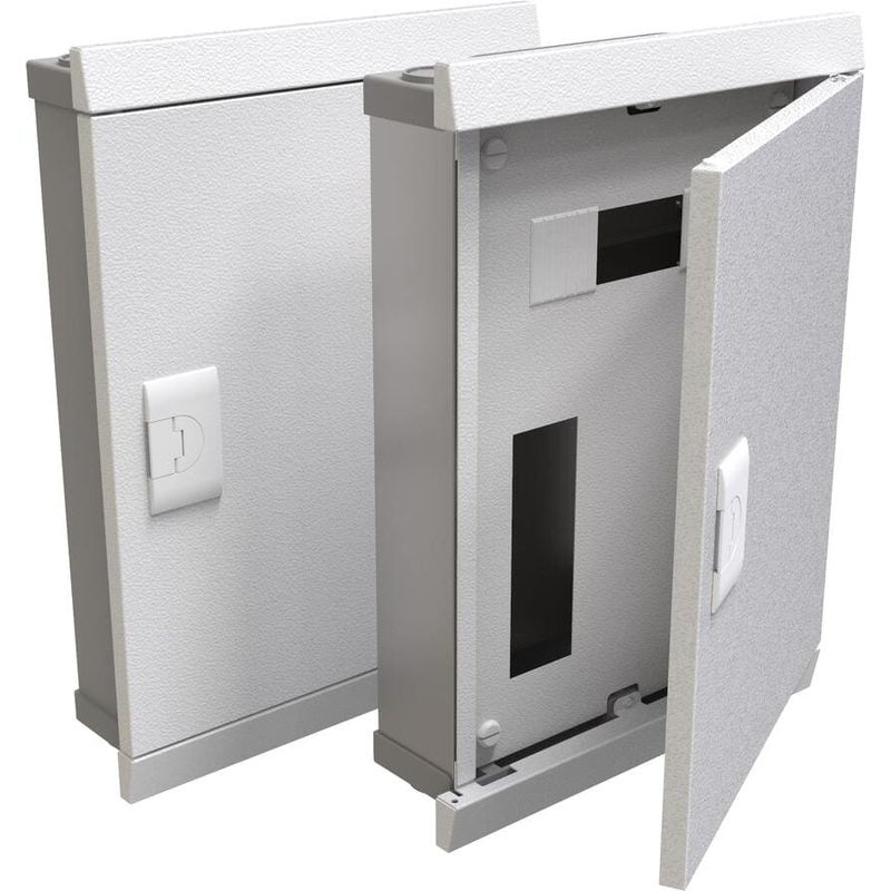 Quadro-Distribuicao-de-Embutir-em-Chapa-18-Polos-sem-Barramento-Volt