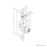 Fechadura-Externa-Bico-de-Papagaio-Porta-de-Correr-901-18MM-Branco