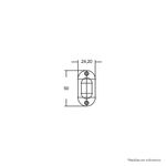 Fechadura-Externa-Bico-de-Papagaio-Porta-de-Correr-901-18MM-Branco