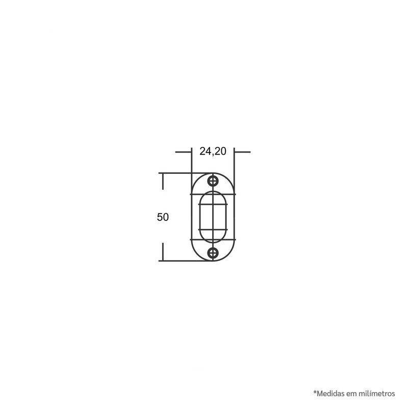 Fechadura-Externa-Bico-de-Papagaio-Porta-de-Correr-901-18MM-Branco