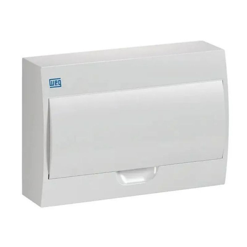 Quadro-PVC-Disjuntor-Sobrepor-sem-Barramento-para-12-Disj-Branco