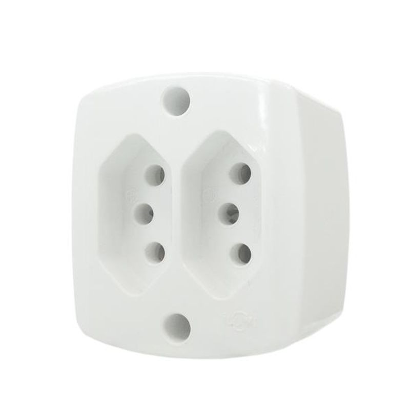 Conjunto-de-Sobrepor-Tomada-2P-T-Dupla-10A-250V-Branco-Retangular