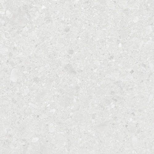 Porcelanato Terrazine Bianco Retificado Acetinado Cinza 72x72cm 2,59m2