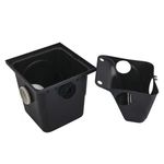 Caixa-de-Gordura-Polipropileno-com-Cesto-para-Limpeza-Preto-42L-Taf