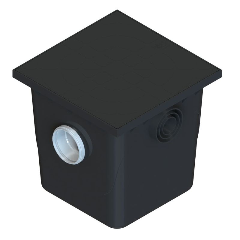 Caixa-de-Gordura-Polipropileno-com-Cesto-para-Limpeza-Preto-42L-Taf