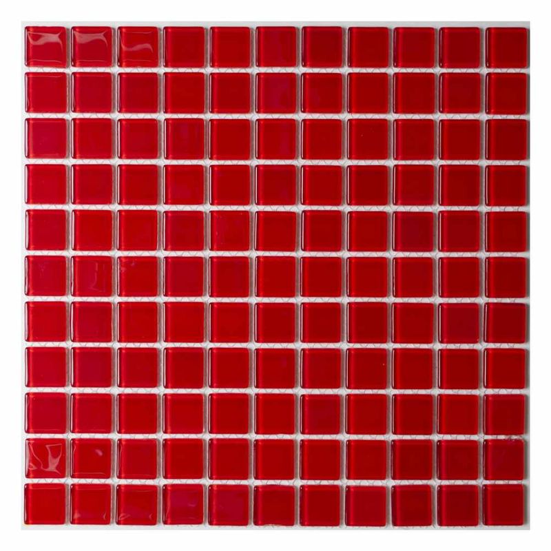 Pastilha de Vidro PR2334 Vermelha 30x30cm