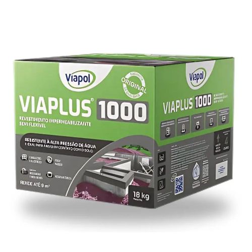 Argamassa Impermeabilizante Semi Flexível Viaplus 1000 18Kg Viapol