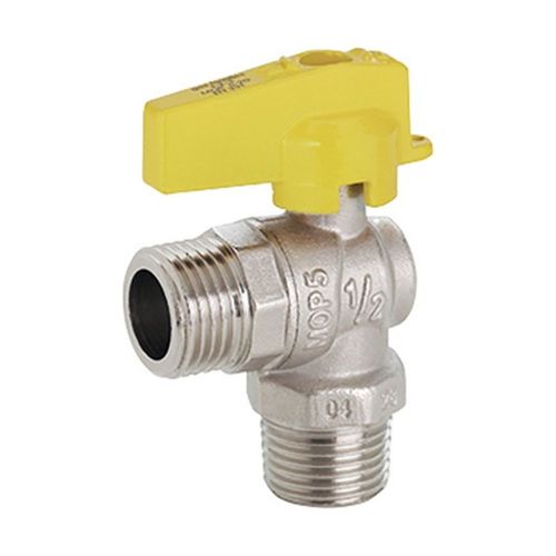 Válvula de Esfera 90 Gás Macho BSP com Alavanca 1/2" Emmeti
