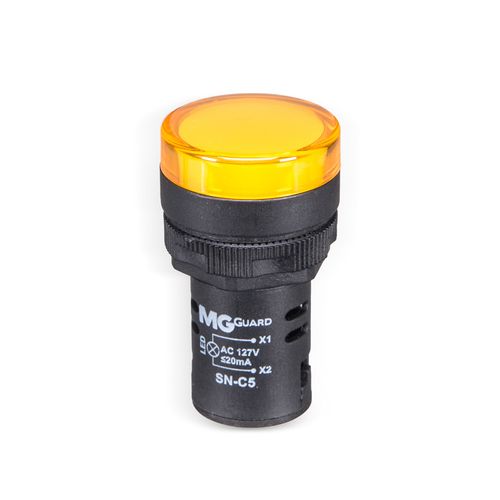 Sinaleiro Led Monobloco 127V IP65 Amarelo Margirius
