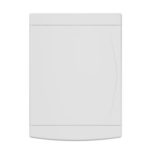 Quadro PVC Disjuntor Sobrepor sem Barramento para 12/16 Disj Branco
