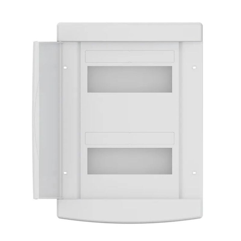 Quadro-PVC-Disjuntor-Sobrepor-sem-Barramento-para-12-16-Disj-Branco