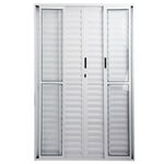 Porta-Balcao-Veneziana-6-Folhas-Vidro-Liso-Aluminio-Branco-210x150cm