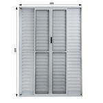 Porta-Balcao-Veneziana-6-Folhas-Vidro-Liso-Aluminio-Branco-210x150cm