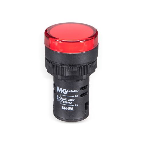 Sinaleiro Led Monobloco 220V IP65 Vermelho Margirius