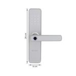Fechadura-Digital-de-Embutir-com-Biometria-e-Wifi-DE4000B-Prata