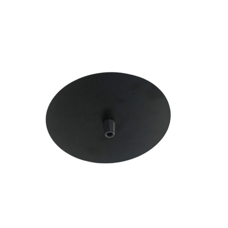 Canopla-Redonda-para-Lustre-ou-Pendente-em-Aluminio-Preto-com-150mm