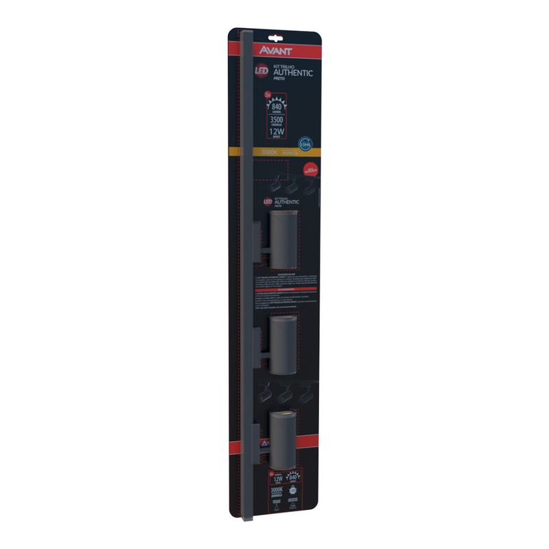 Kit-Trilho-Authentic-Preto-com-3-Spots-LED-12W-840-Lumens-Luz-Amarela